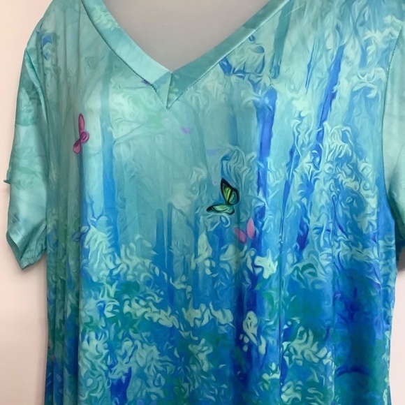 NEW: SHEIN Leisure Dress - butterflies Sz XL 42-43 bust - Picture 6 of 8